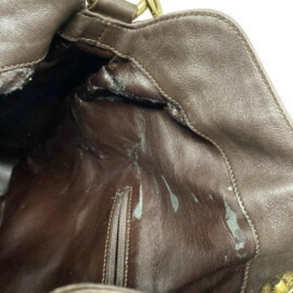 GUCCI Bamboo Shoulder Bag Black x Light Leather - Picture 10 of 10